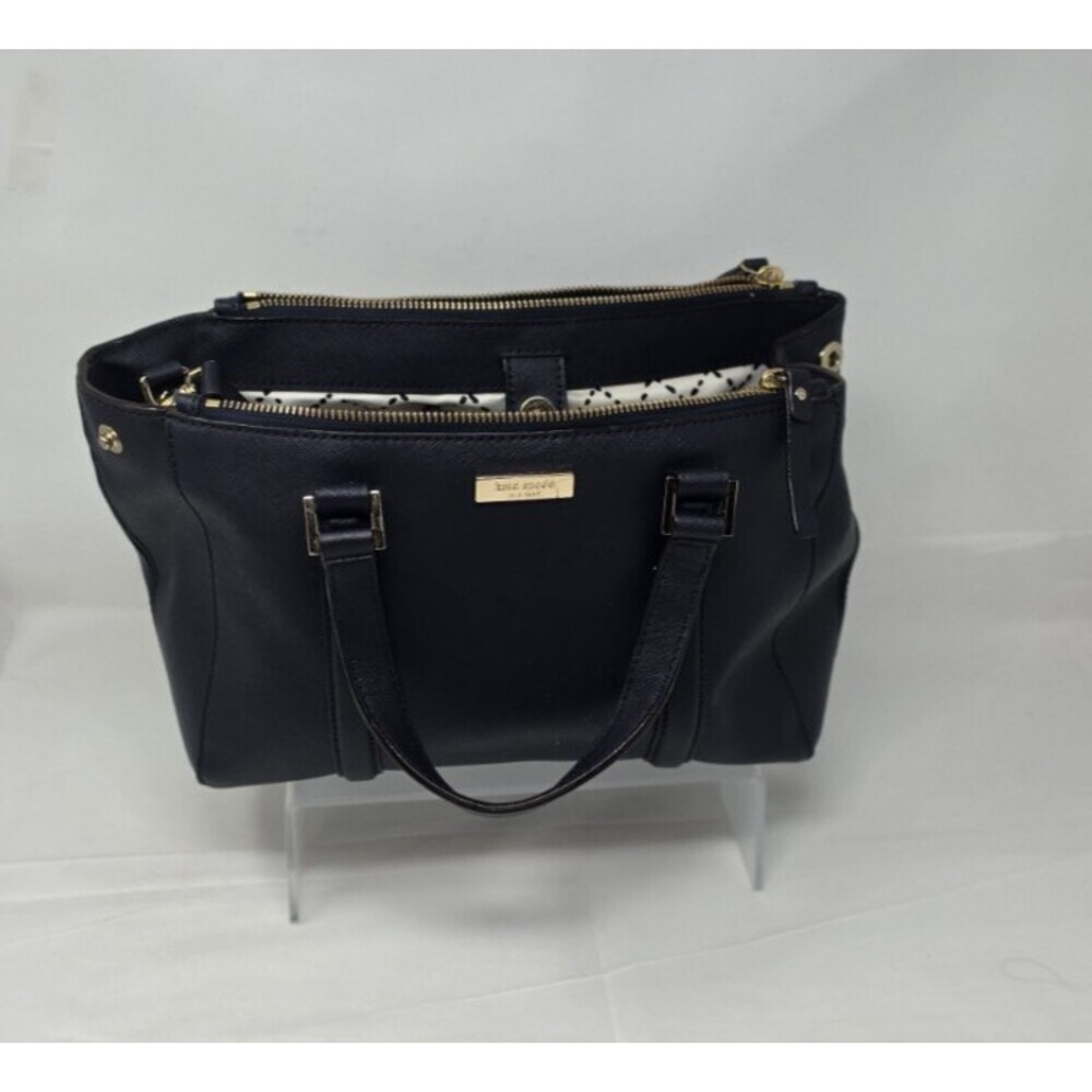 Kate Spade Newbury Lane Blue Small Satchel Crossbody Bag Saffiano Leather Loden - Picture 7 of 16